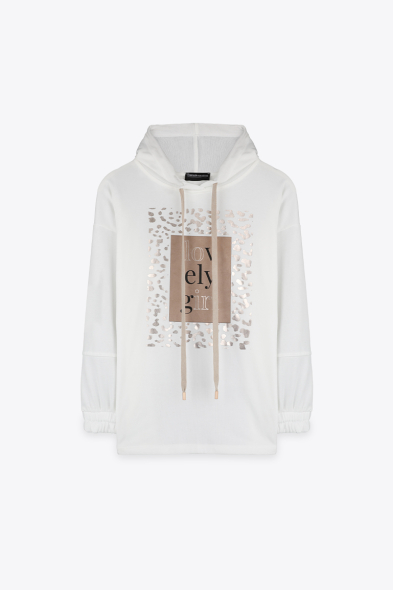 SWEAT À CAPUCHE IMPRIMÉ
