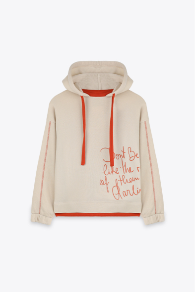 SWEAT À CAPUCHE IMPRIMÉ