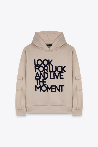 SWEAT À CAPUCHE ET POCHES 