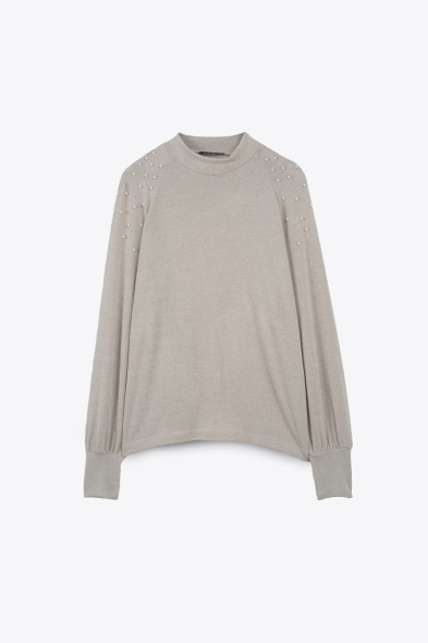 TOP AVEC PERLES