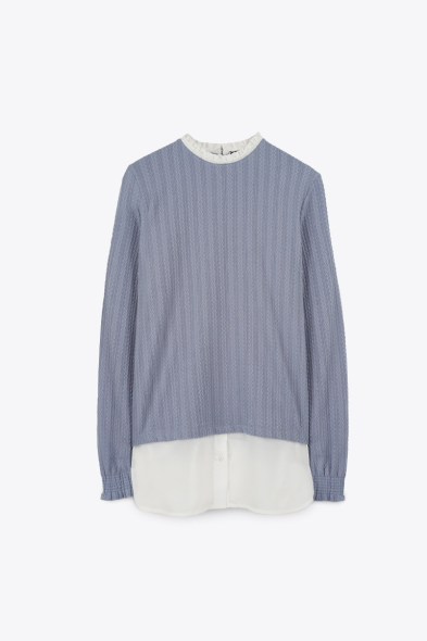 TOP BAS ET COL CHEMISE
