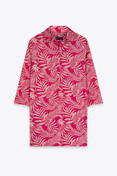 TUNIQUE À IMPRIMÉ TROPICAL