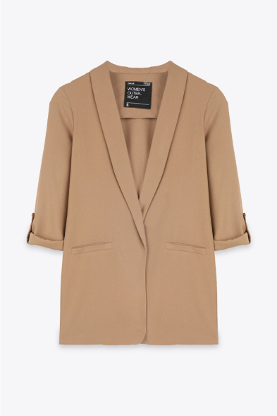 BLAZER À MANCHES RETROUSSÉES