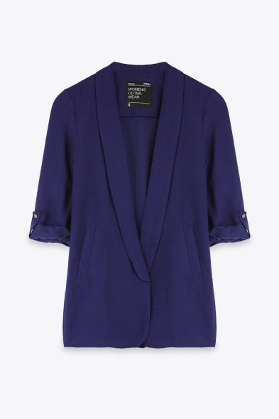 BLAZER À MANCHES RETROUSSÉES