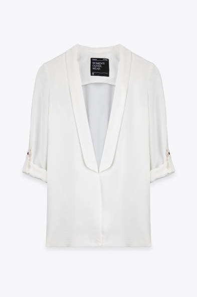 BLAZER À MANCHES RETROUSSÉES 