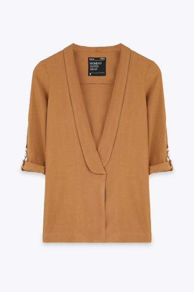 BLAZER À MANCHES RETROUSSÉES