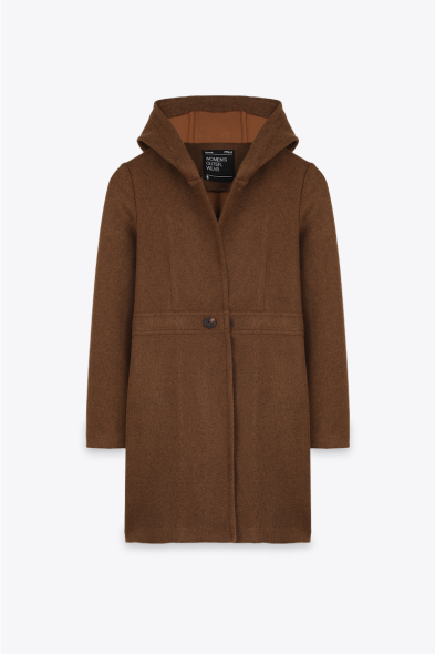 MANTEAU DOUX À CAPUCHE