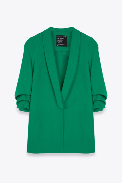 BLAZER À MANCHES RETROUSSÉES