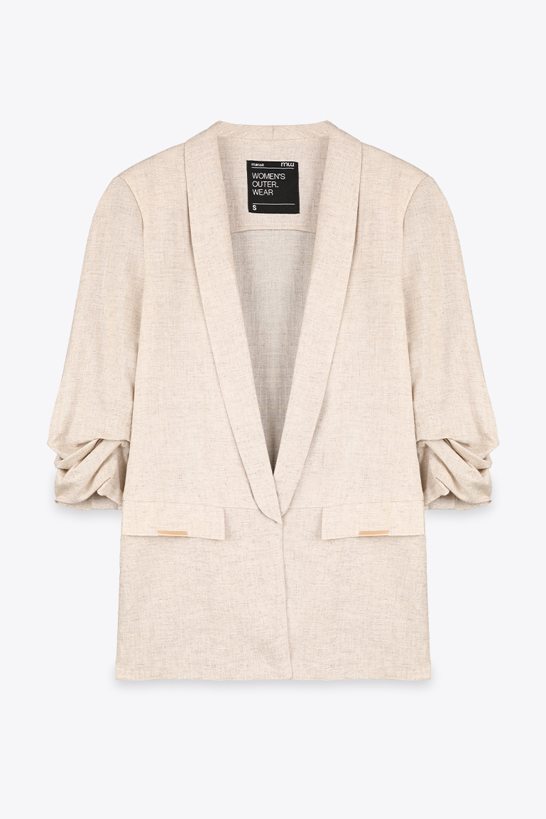BLAZER MANCHES RETROUSS ES